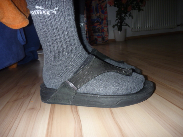 keine extra ff-socken nur normale